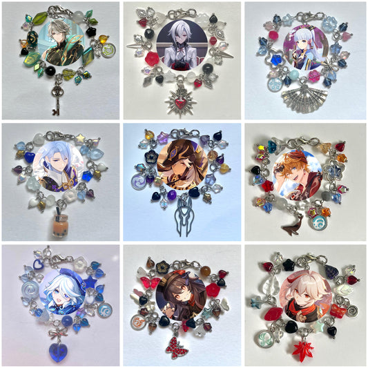 Genshin Impact Handmade Matching Clutter Bracelets (Choose any 2 Characters!!)