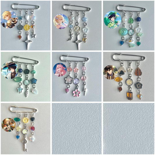 Genshin Impact Character Bagcharms