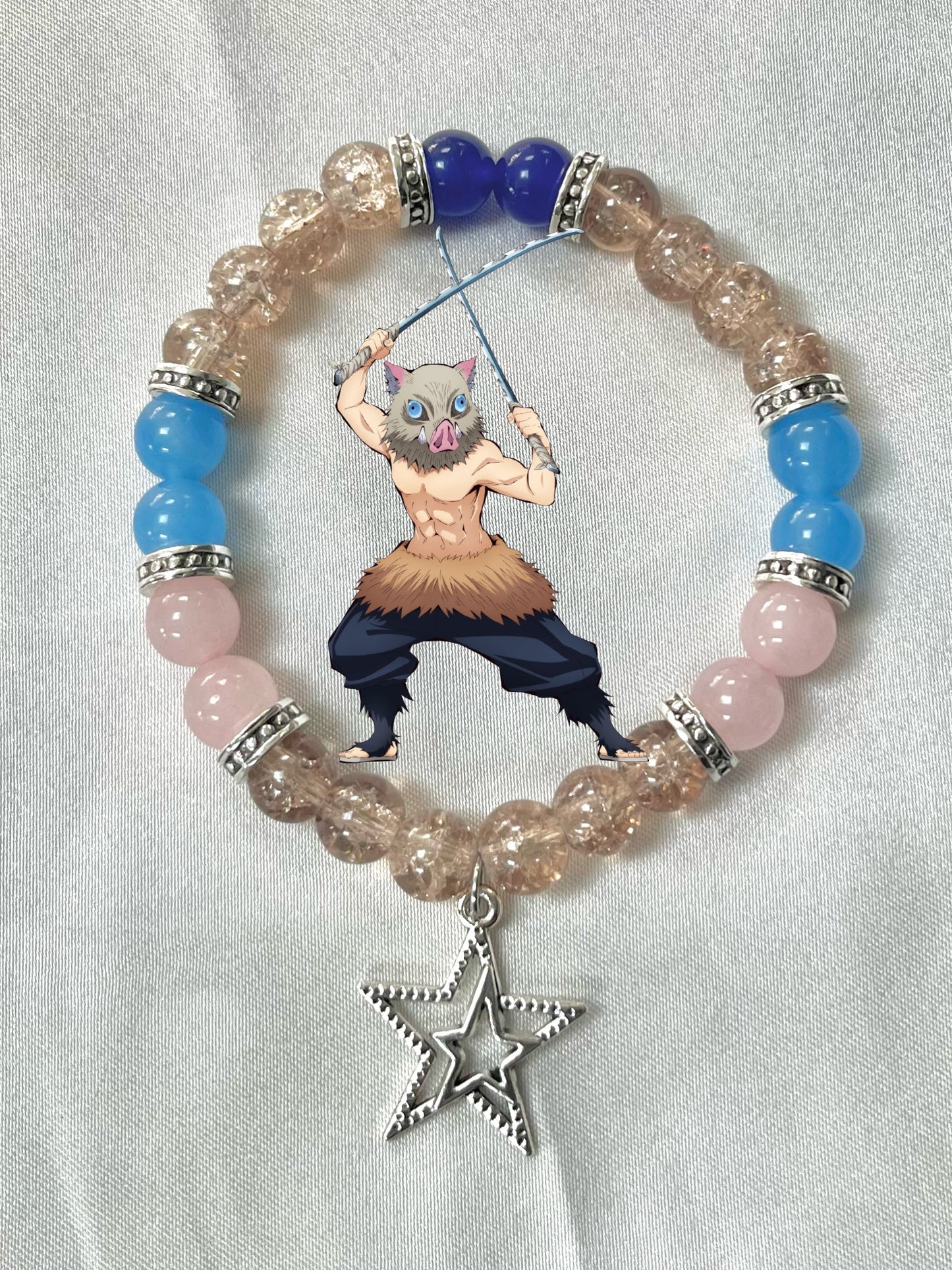 Demon Slayer Beaded Bracelet