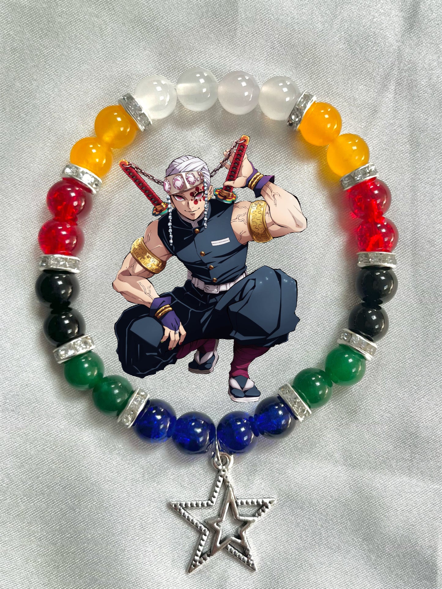 Demon Slayer Beaded Bracelet