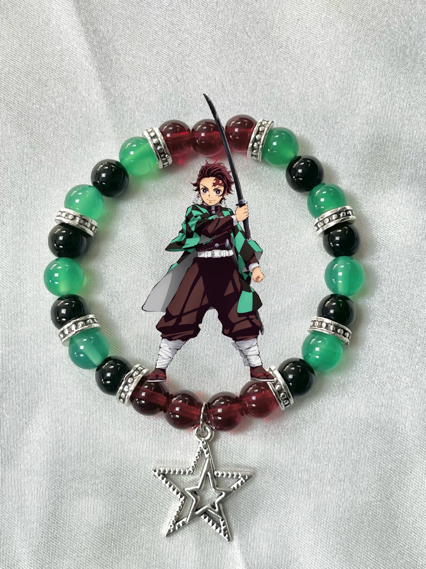 Demon Slayer Beaded Bracelet