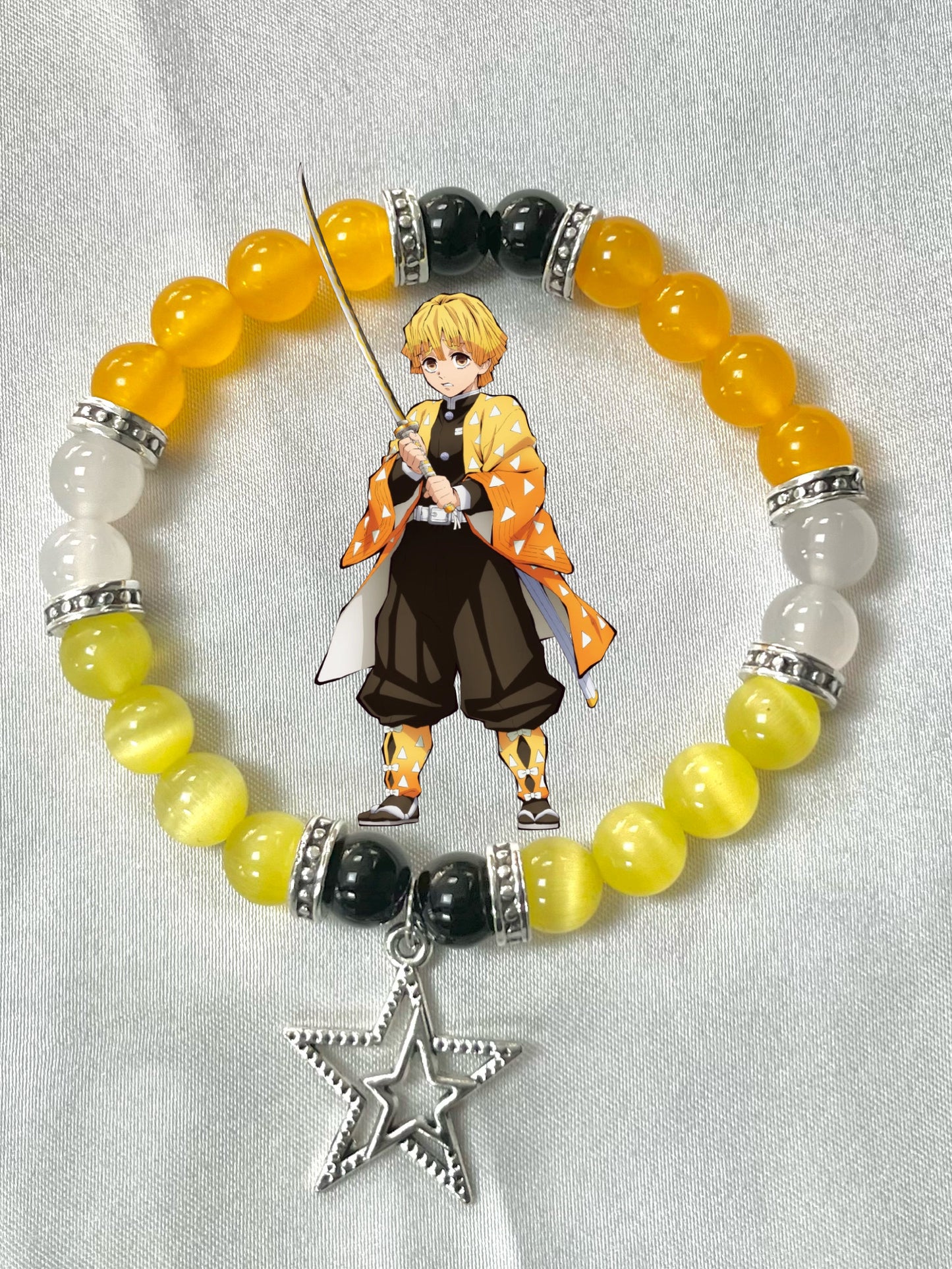 Demon Slayer Beaded Bracelet