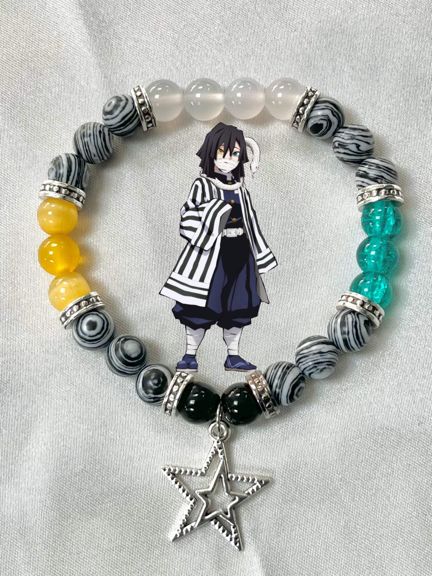 Demon Slayer Beaded Bracelet