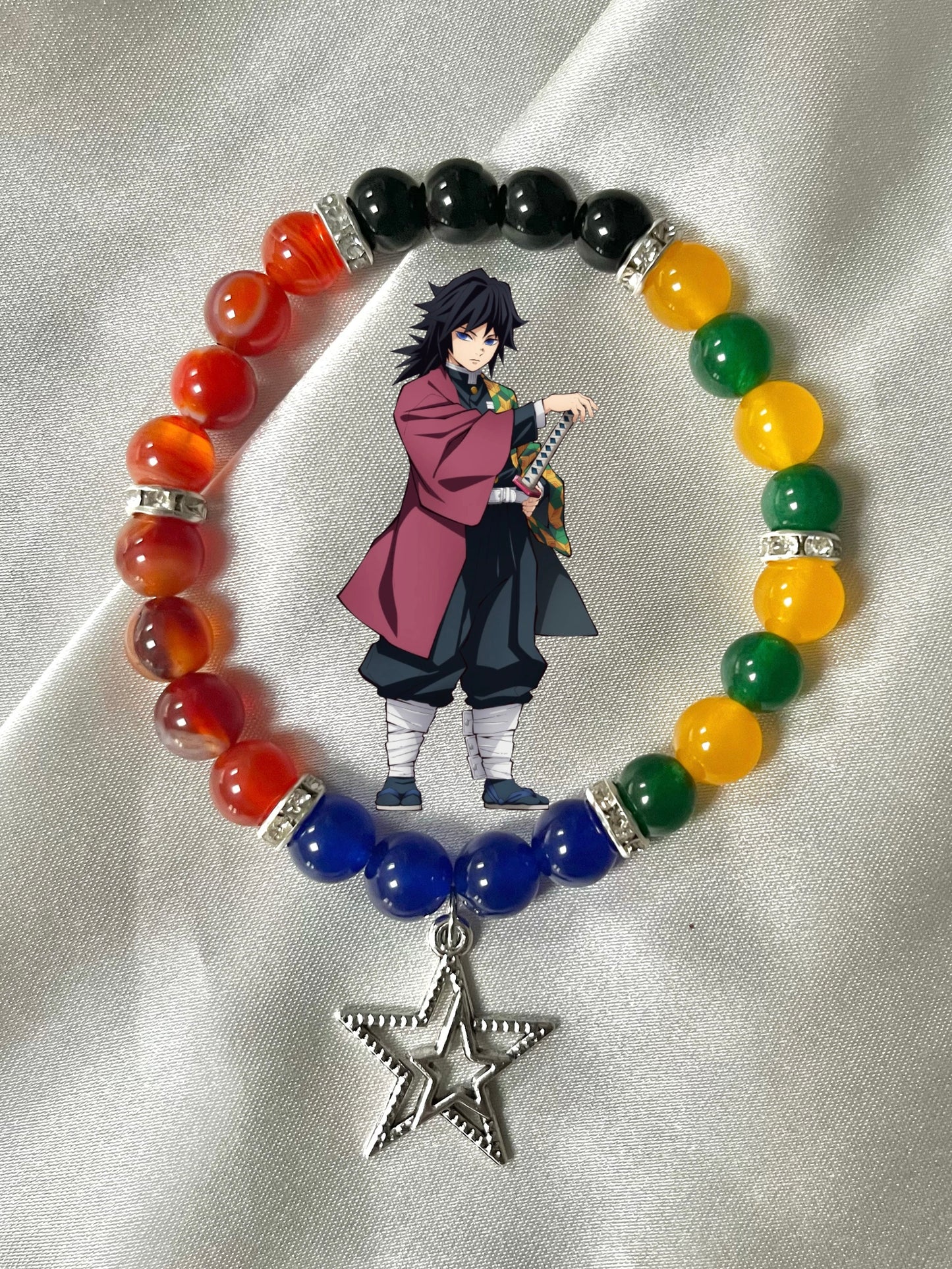 Demon Slayer Beaded Bracelet