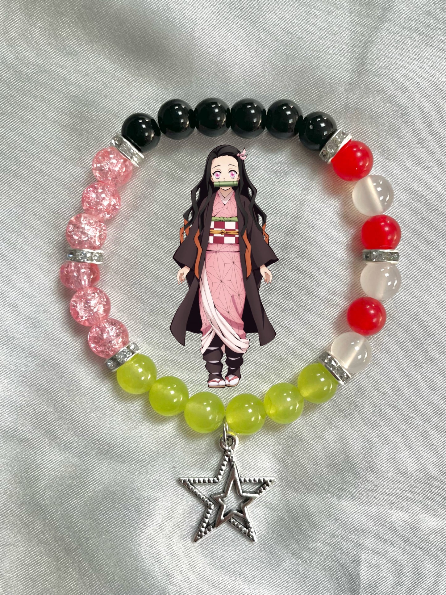Demon Slayer Beaded Bracelet