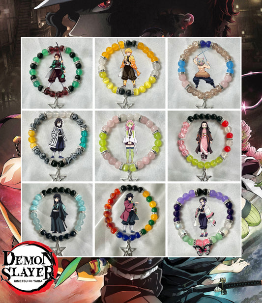 Demon Slayer Beaded Bracelet