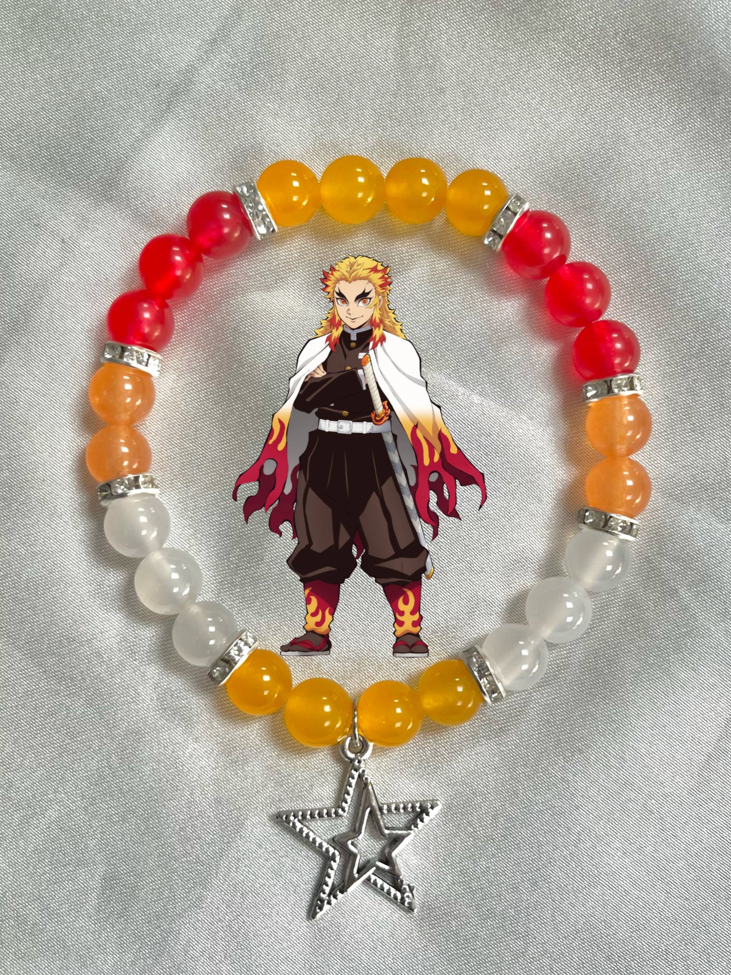 Demon Slayer Beaded Bracelet