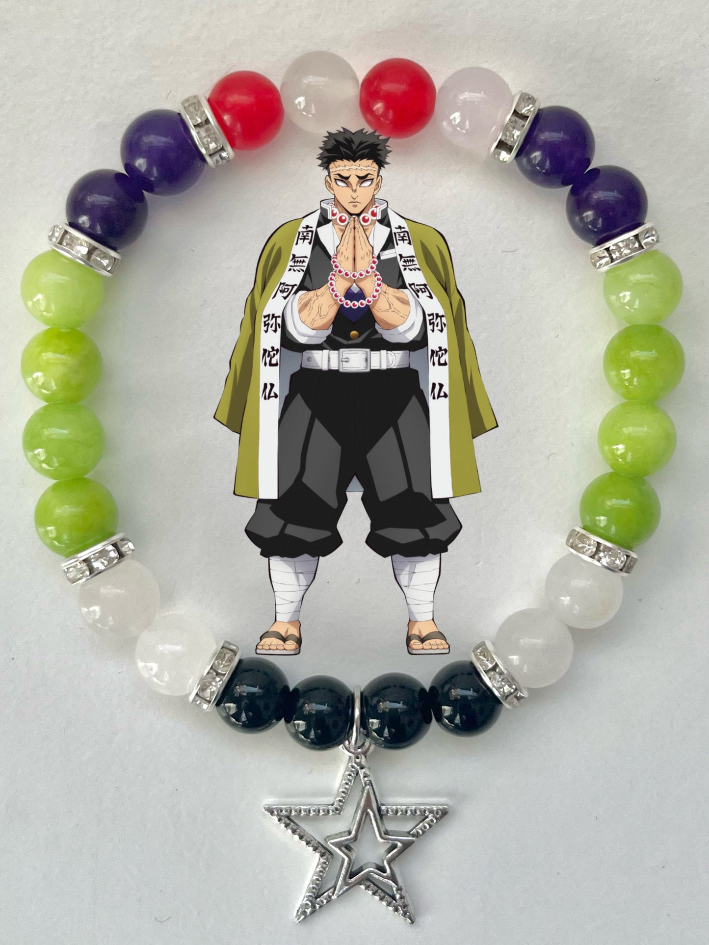 Demon Slayer Beaded Bracelet