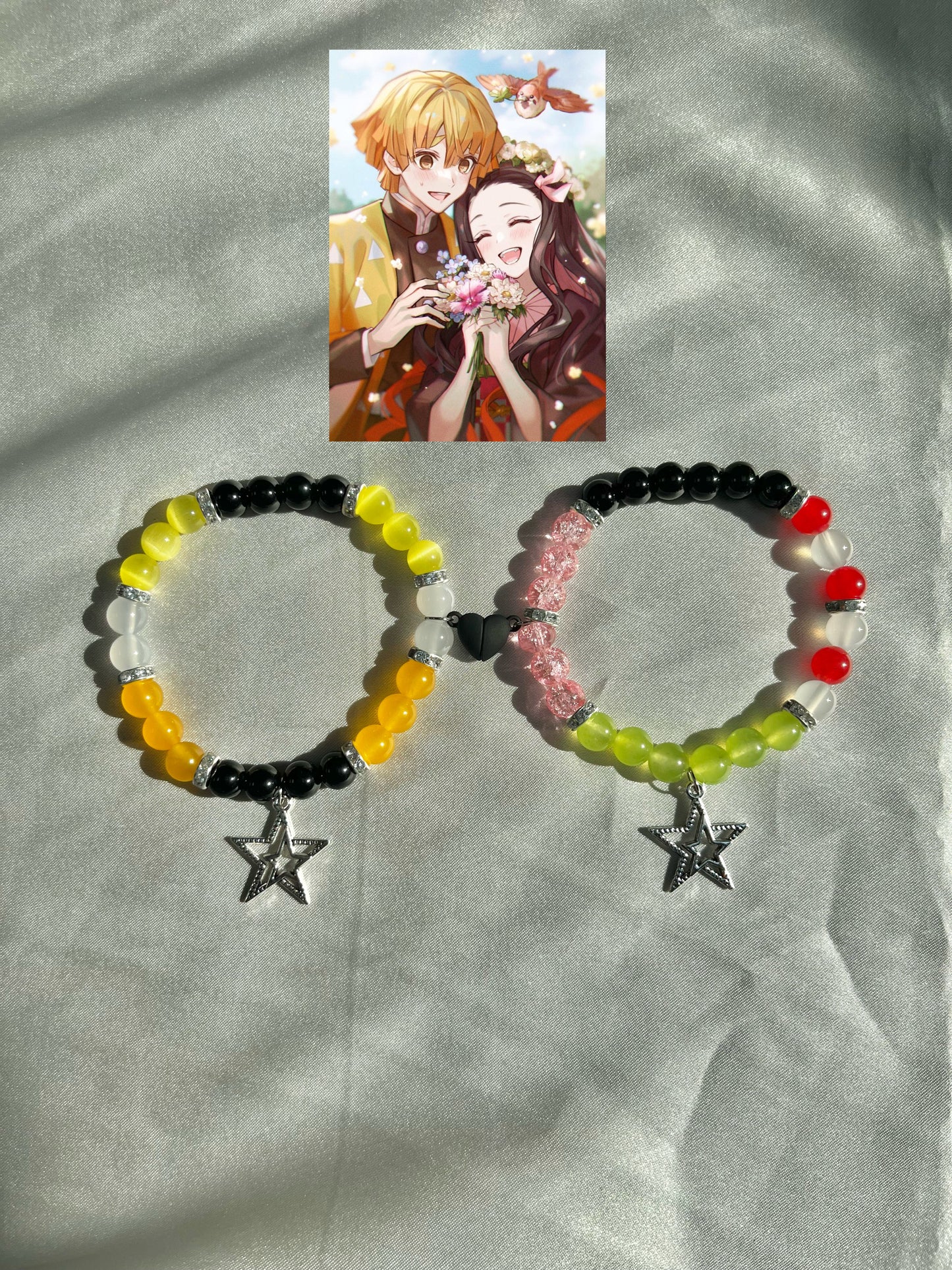 Kimetsu No Yaiba Matching Bracelets (Choose 2 Characters)