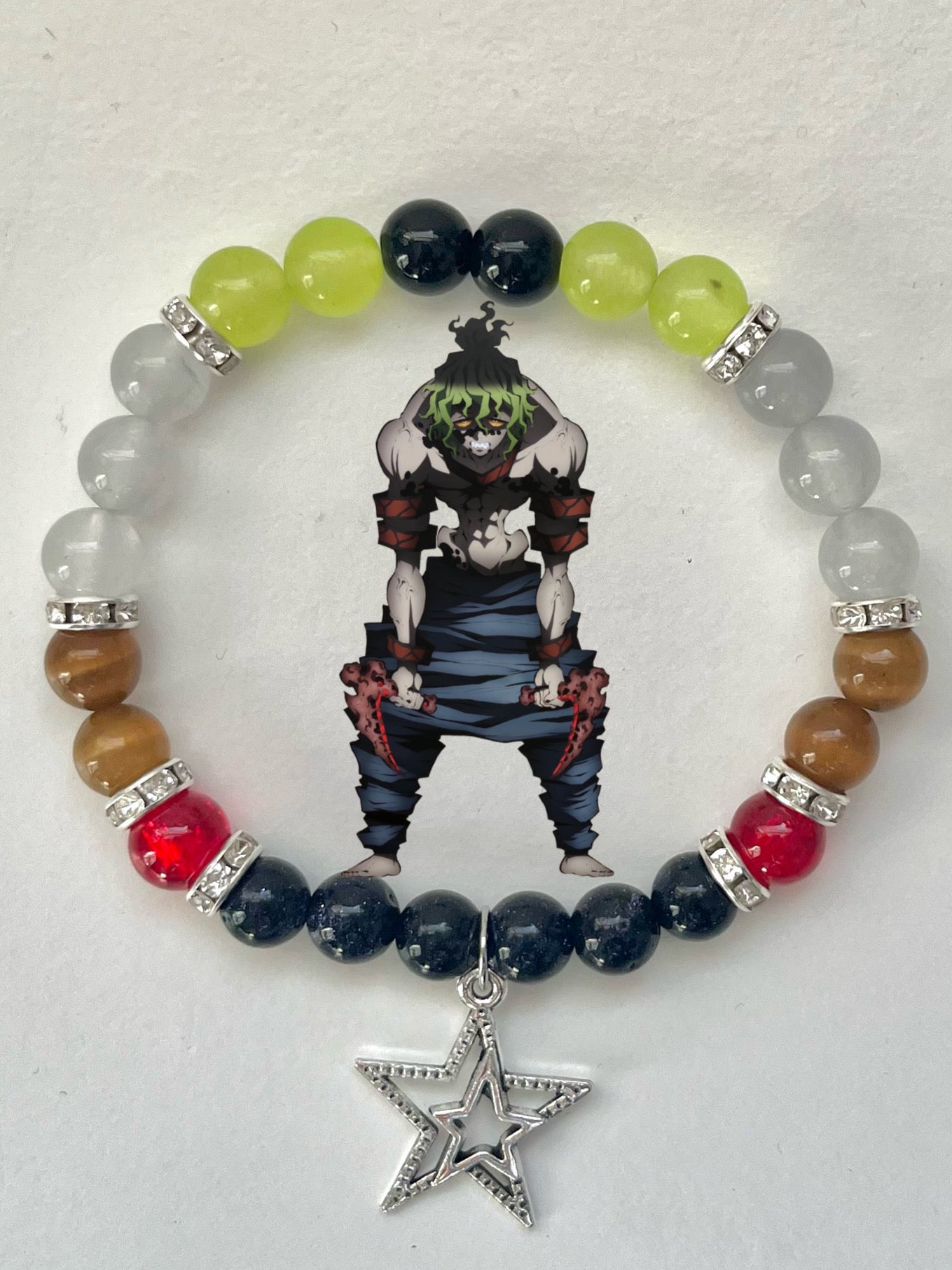 Demon Slayer Beaded Bracelet