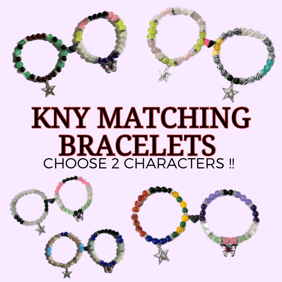 Kimetsu No Yaiba Matching Bracelets (Choose 2 Characters)