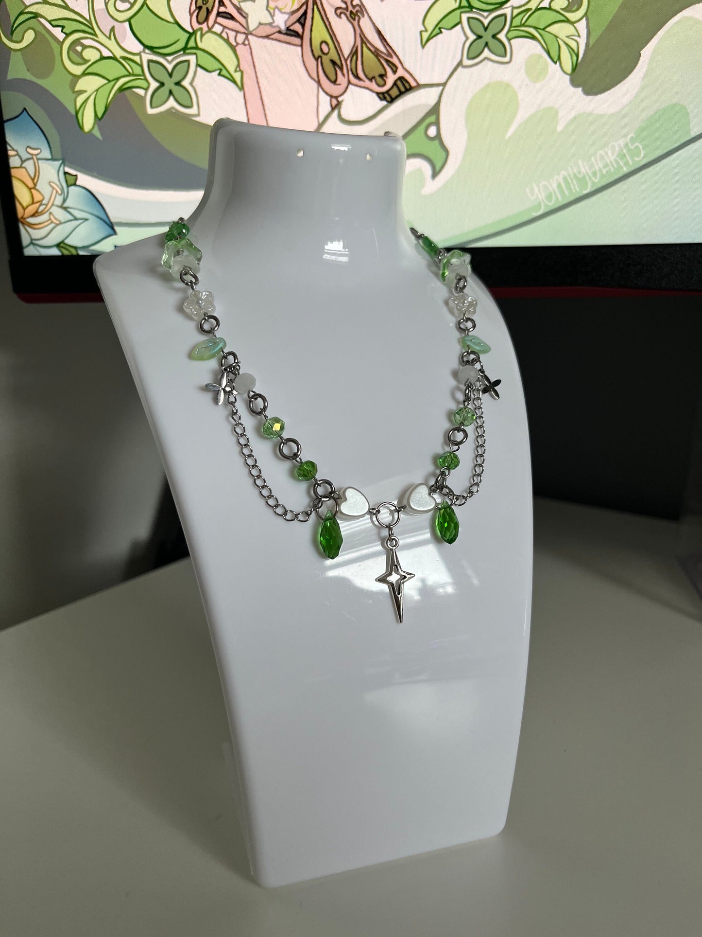 Genshin Impact's 'Nahida' inspired Necklace or Bracelet - Dainty Jewelry