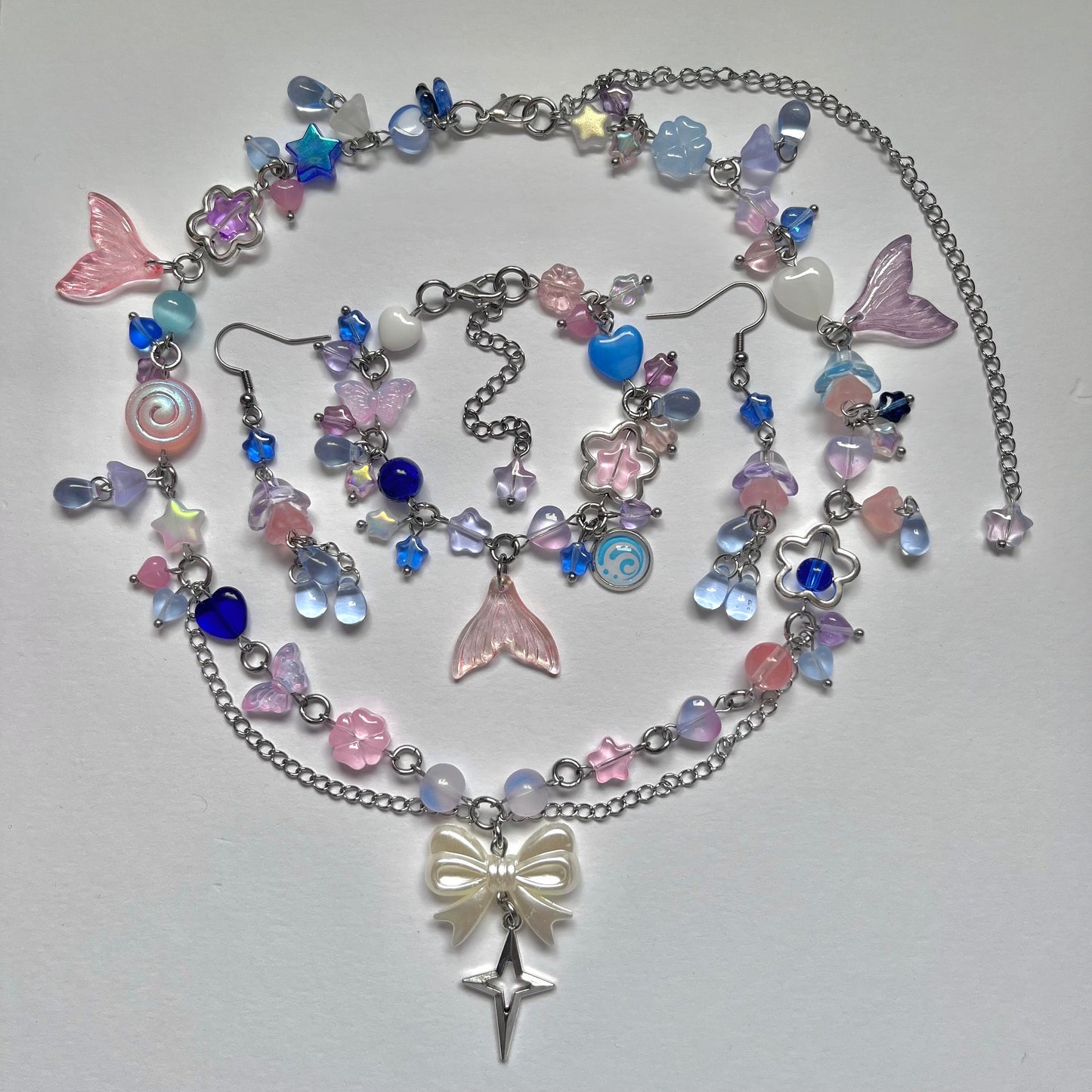 Genshin Impact's 'Kokomi' inspired Necklace, Bracelet and Earrings