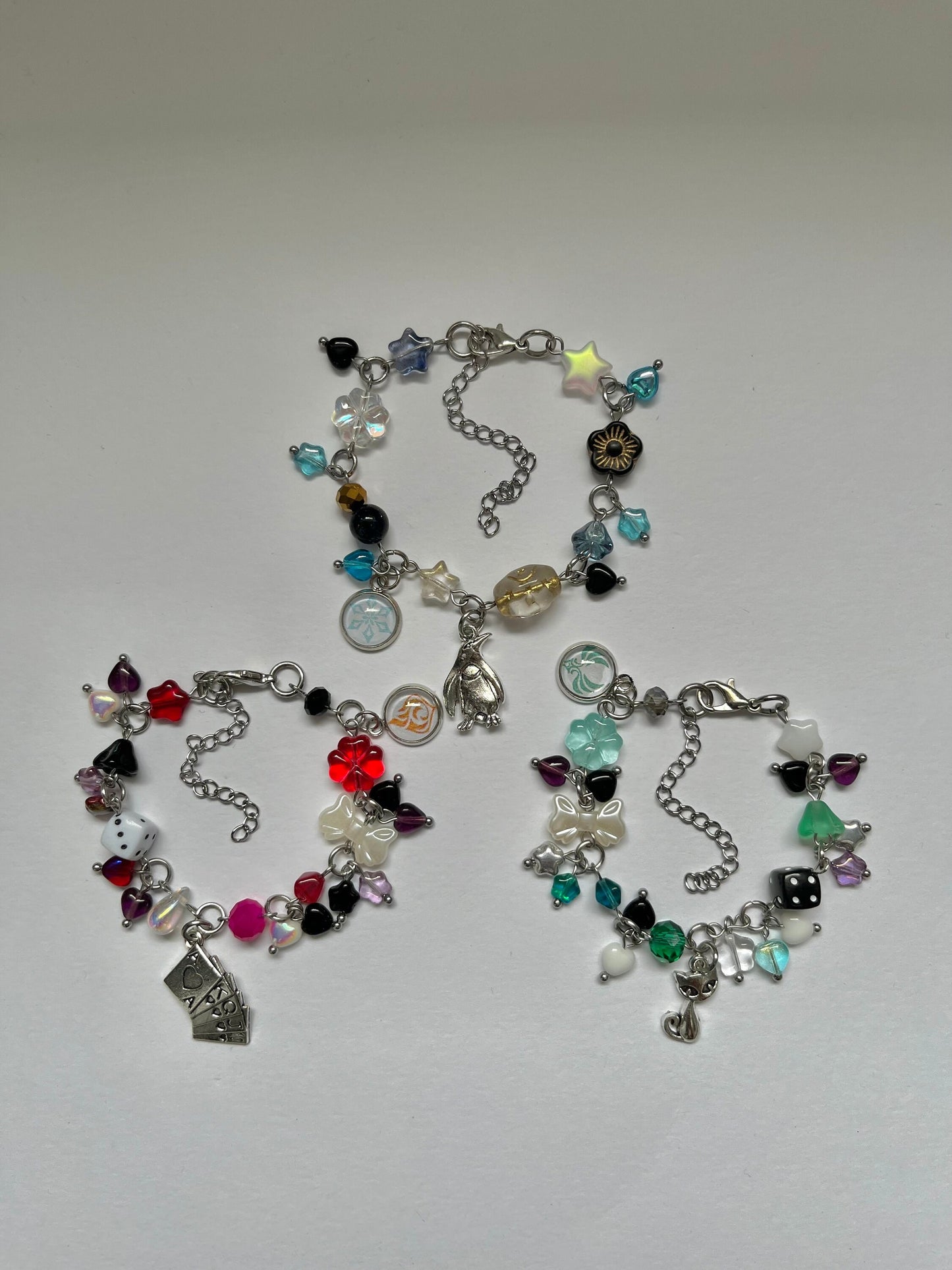 Genshin Impact’s Fatui Siblings - ‘Lyney’, ‘Freminet’ and ‘Lynette’ Inspired Bracelets - Set of 3