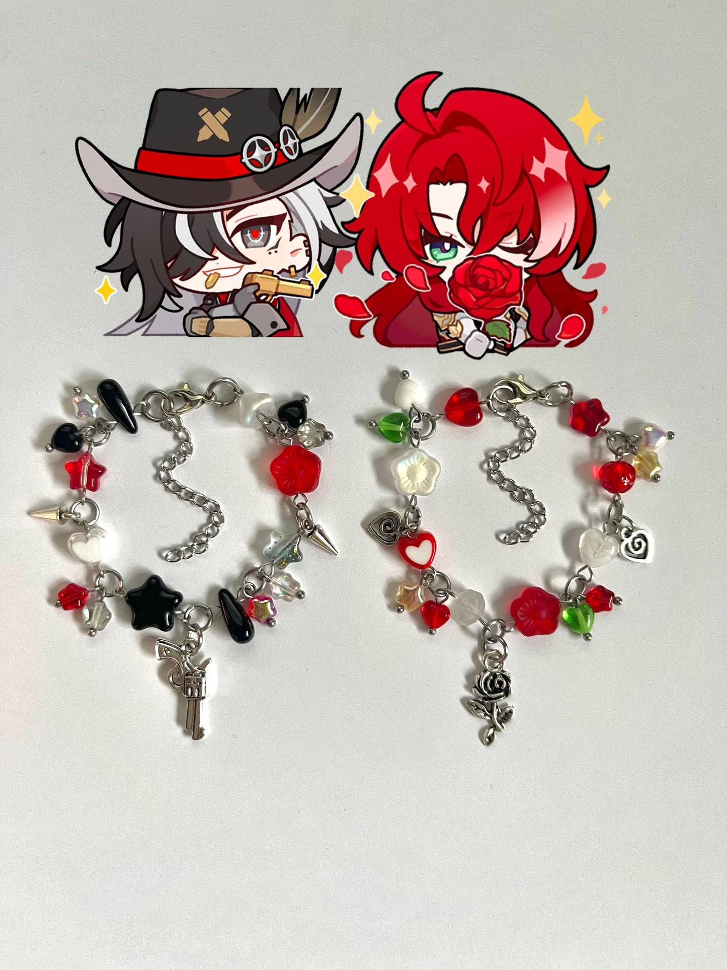Honkai Star Rail Handmade Matching Clutter Bracelets (Choose any 2 Characters!!)