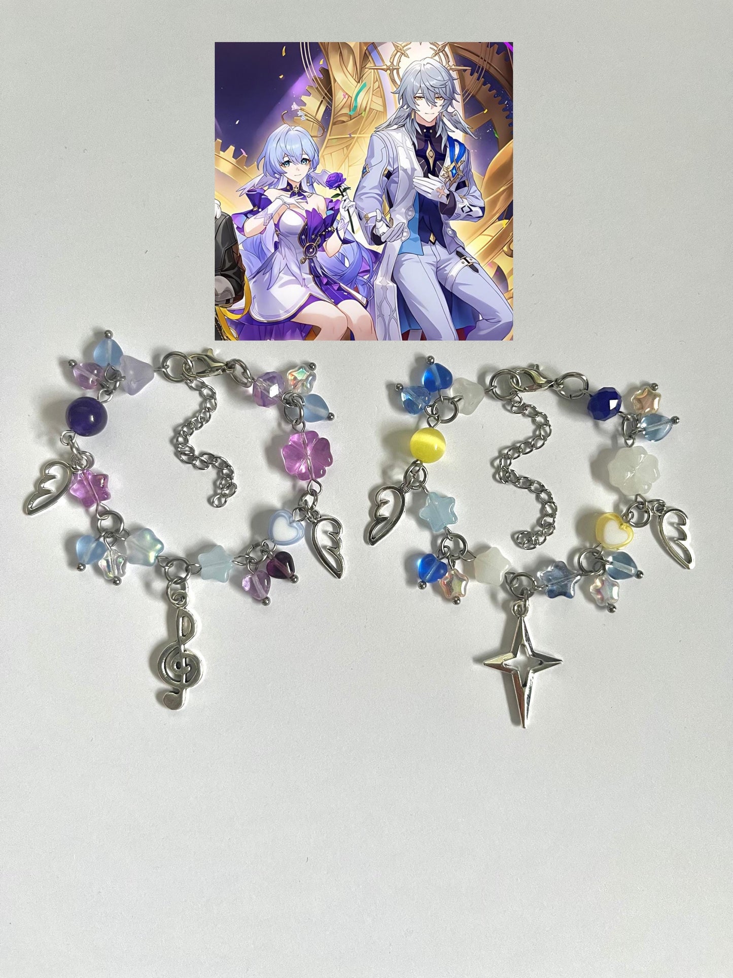 Honkai Star Rail Handmade Matching Clutter Bracelets (Choose any 2 Characters!!)