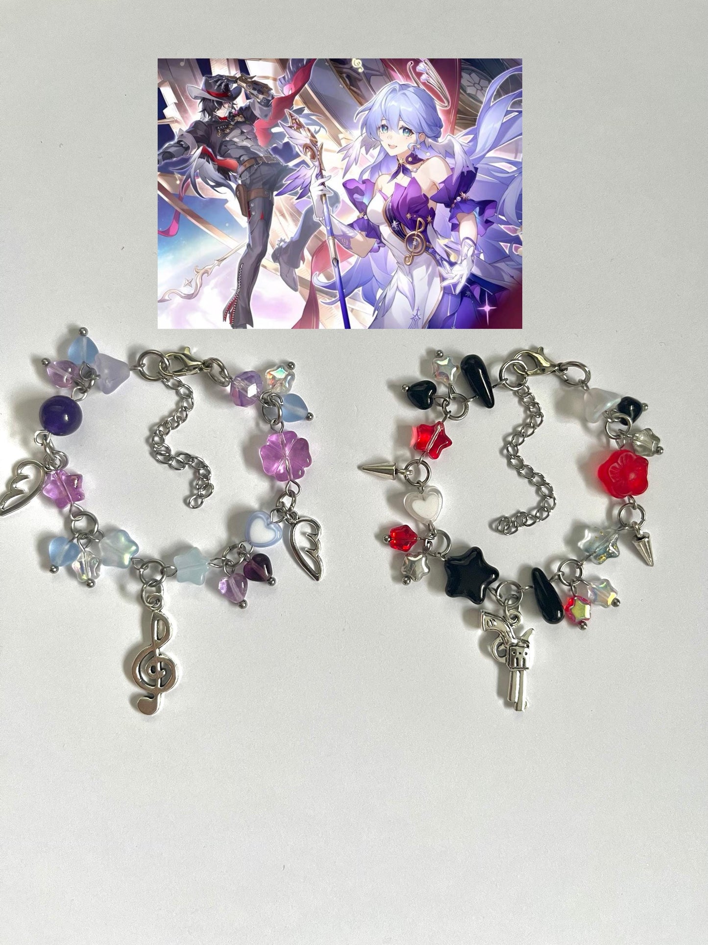 Honkai Star Rail Handmade Matching Clutter Bracelets (Choose any 2 Characters!!)