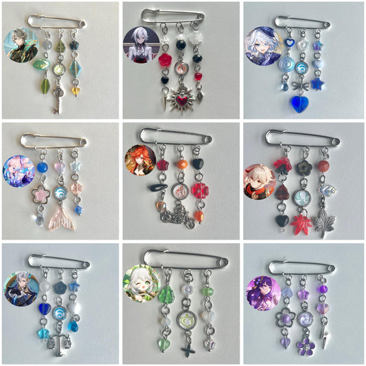 Genshin Impact Character Bagcharms