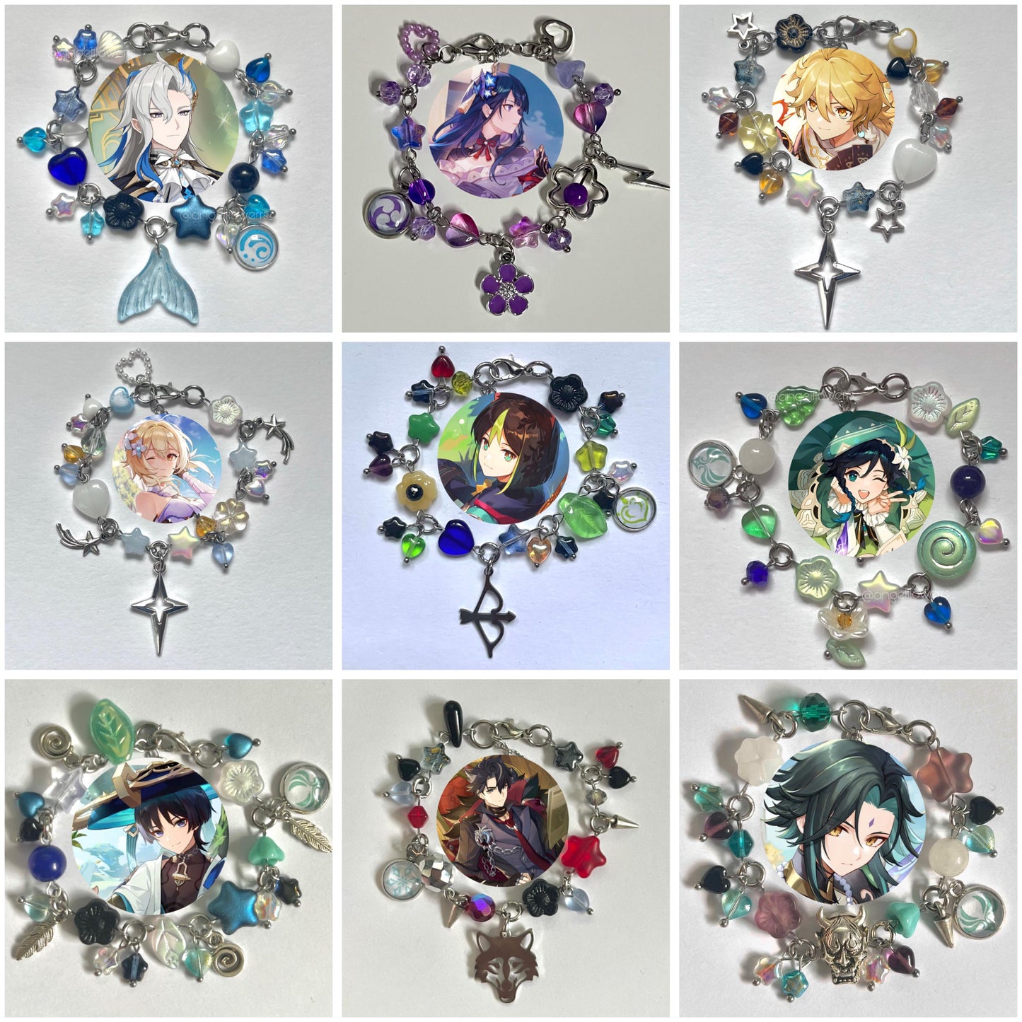 Genshin Impact Cluttered Bracelet (Choose 1 Character)