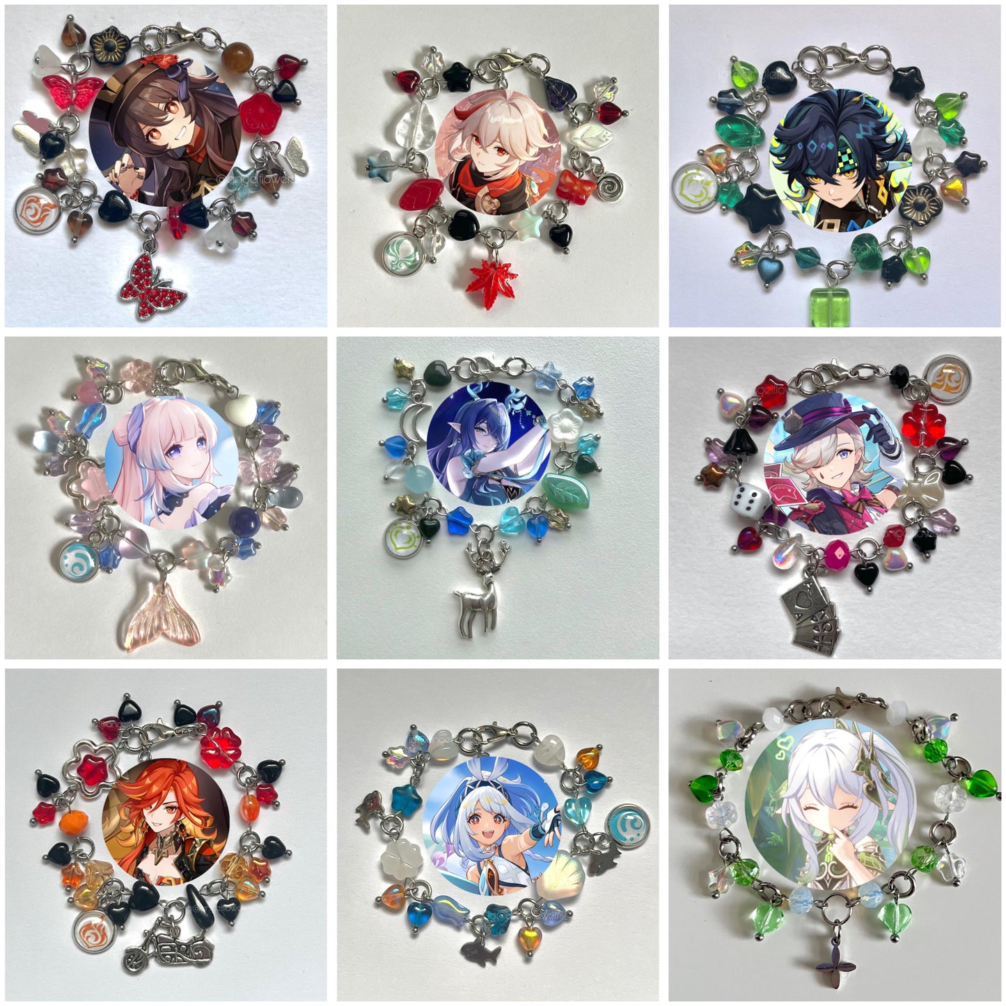 Genshin Impact Cluttered Bracelet (Choose 1 Character)