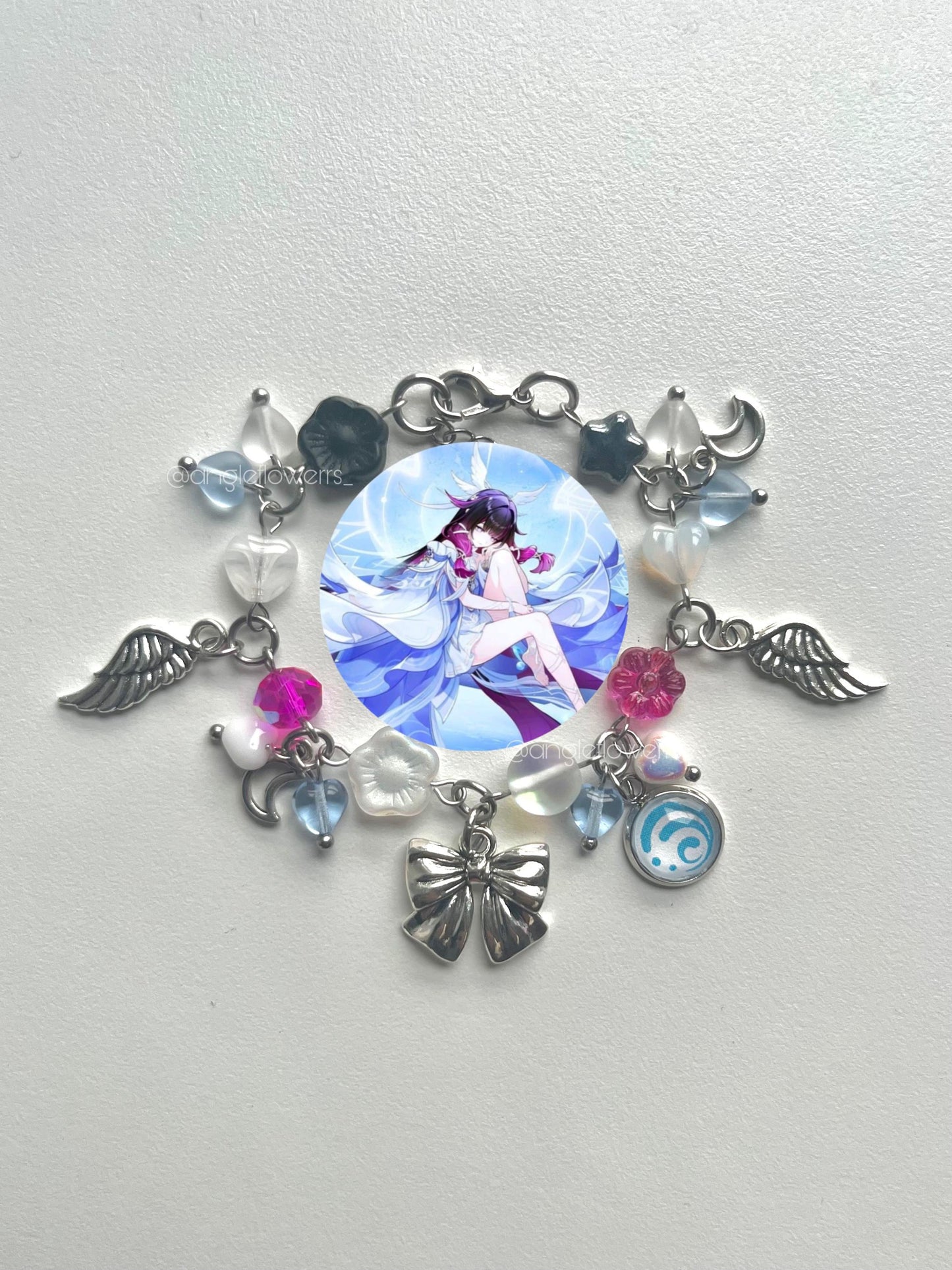 Genshin Impact's 'Columbina' inspired Necklace, Bracelet and Earrings